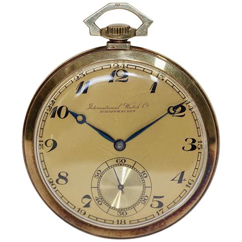 iwc pocket watch gold